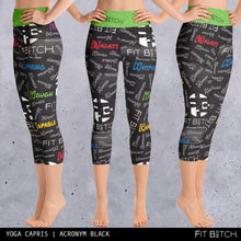 Fit Bitch - Yoga Capris - Graffiti