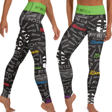 Fit Bitch - Yoga Leggings - Graffiti