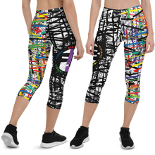 Fit Bitch - Capris - Criss Cross Rainbow