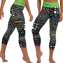 Fit Bitch - Yoga Capris - Graffiti