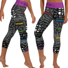 Fit Bitch - Yoga Capris - Graffiti