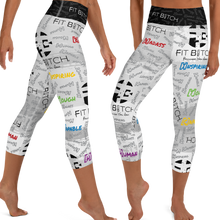 Fit Bitch - Yoga Capris - Graffiti