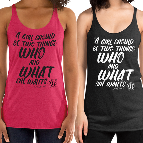 Fit Bitch - Racerback - Tri-blend - A Girl Should Be Two Things