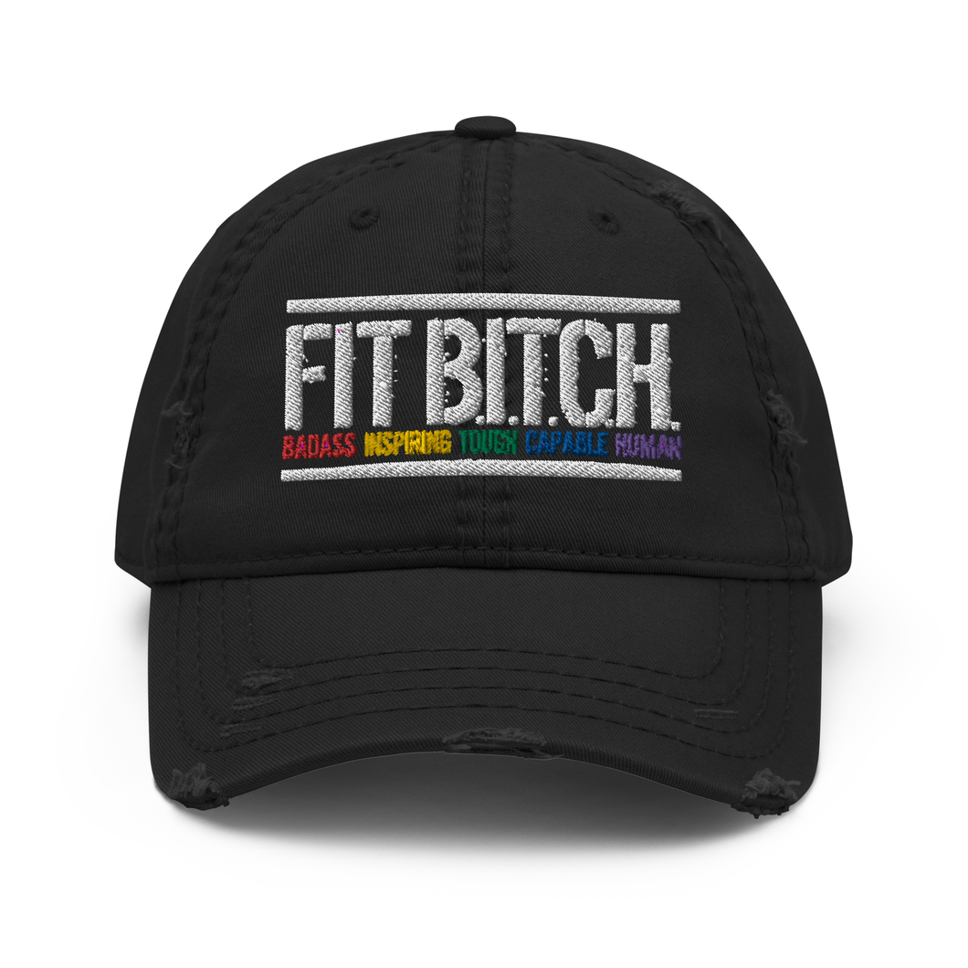 Fit Bitch - Baseball Hat - Distressed